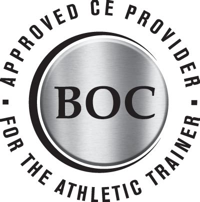 Boc atc - Board of Certification (BOC) The BOC (that’s us!) is the credentialing agency that certifies ATs and approves organizations to offer continuing education. National Athletic Trainers Association (NATA) The NATA is the professional membership association for Certified Athletic Trainers and others who support the athletic training profession. 